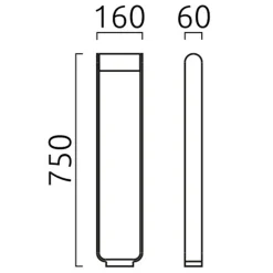 New Luz 44 LED Pollerleuchte Wege/Zufahrten|Stehleuchten