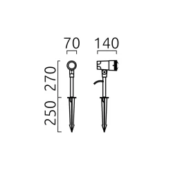 Sale Match LED Spießstrahler Wege/Zufahrten|Grünflächen