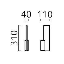 Hot Nex LED Wandleuchte Flur|Wohnzimmer