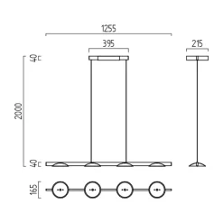 New Pole LED Pendelleuchte, mit Casambi-Modul, Rückläufer Pendelleuchten|Pendelleuchten