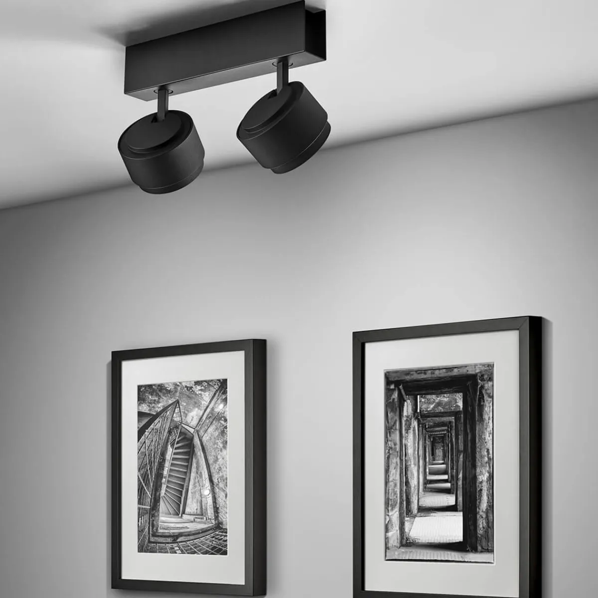 New Pont LED Deckenaufbauleuchte, 2-flg. Wohnzimmer|Flur