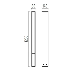 Sale Tendo LED Pollerleuchte, Höhe: 125 cm Wege/Zufahrten|Stehleuchten