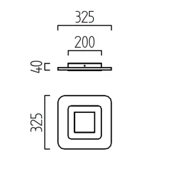 Clearance Wes LED Wand- / Deckenleuchte, quadratisch Deckenleuchten|Wandleuchten