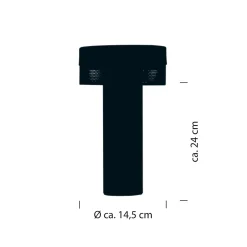 Outlet Mesh 50429 LED Akkuleuchte Terrassen|Dekorative Leuchten