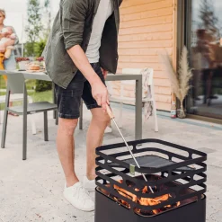 Best Schürhaken mit Flammenbläser Kamin|Feuerkörbe & Feuerschalen