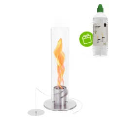 New Spin 900 Tischfeuer & Windlicht, inkl. Bioethanol Flüssig-Brennstoff Weihnachtsbeleuchtung|Kerzen & Windlichter