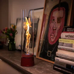 New Spin air 1200 Tischfeuer & Windlicht, inkl. Bioethanol Flüssig-Brennstoff Weihnachtsbeleuchtung|Kerzen & Windlichter