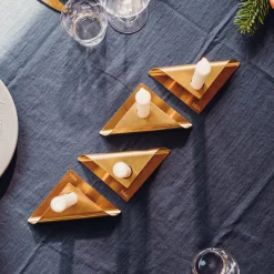 New Square Candle Kerzenhalter, 4er-Set Weihnachtsbeleuchtung|Kerzen & Windlichter