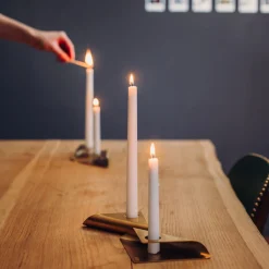 New Square Candle Kerzenhalter, 4er-Set Weihnachtsbeleuchtung|Kerzen & Windlichter