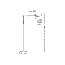 Hot 2527 Leseleuchte Stehleuchten|Schlafzimmer