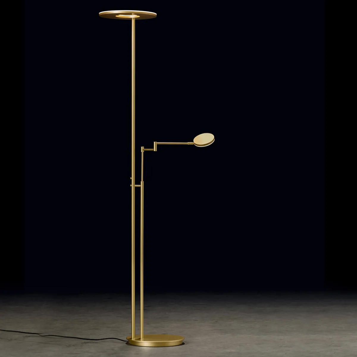 New Nova Plano LED Deckenfluter mit Lesearm Stehleuchten|Leseleuchten