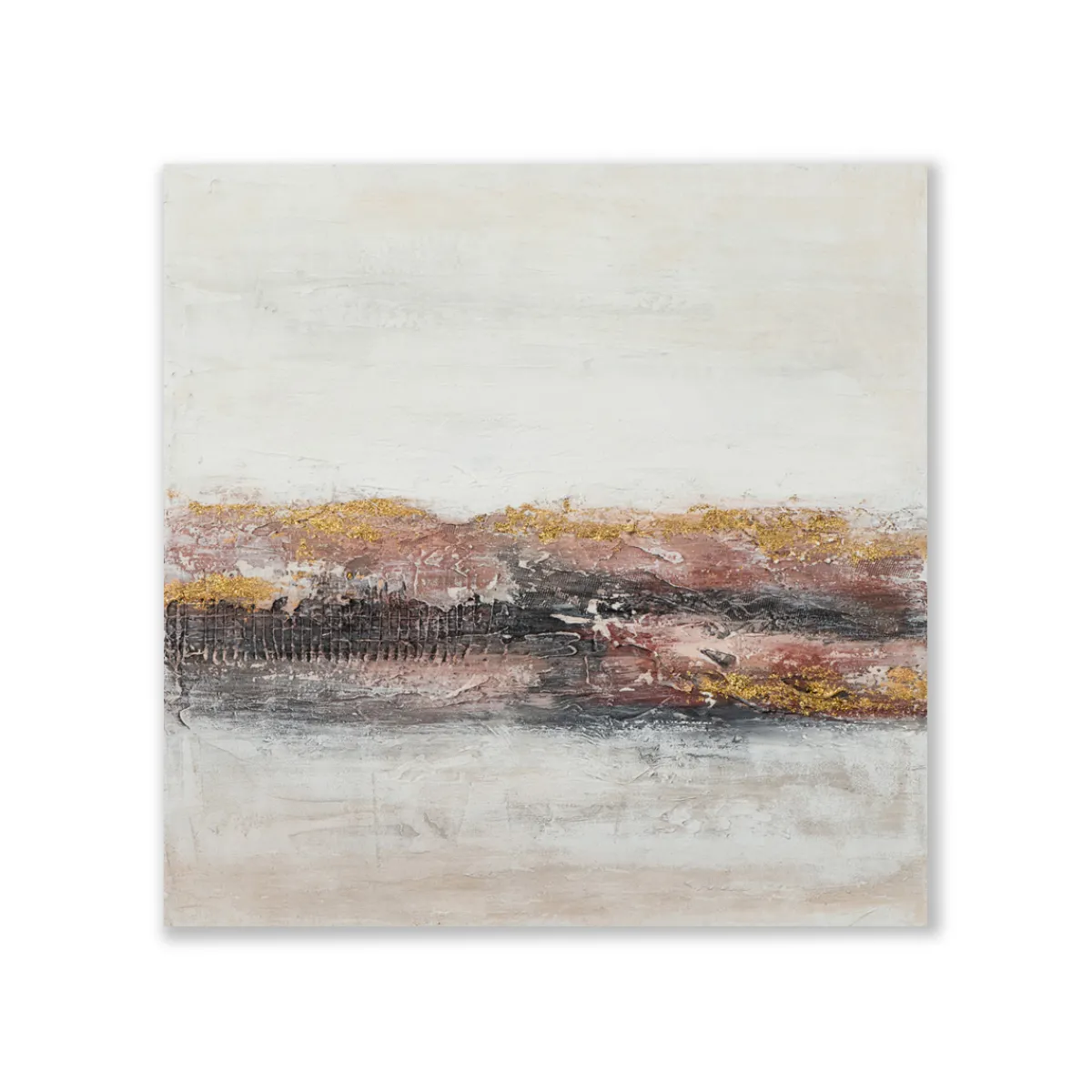 Online Gemälde Abstrakt in Nude und Rosa I, 60 x 60 cm Bilder|Flur