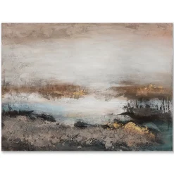 Gemälde Abstrakt in Braun, Schwarz und Gold II, 90 x 120 cm Bilder|Flur