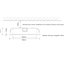 Sale Cabiled Downlight LED Möbeleinbaustrahler, exkl. Treiber Strahler|Downlights