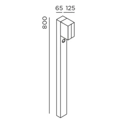 Hot Cut Control LED Pollerleuchte Wege/Zufahrten|Hauseingänge