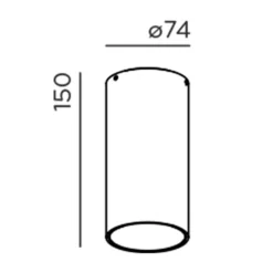 New Down.3 R LED Deckenleuchte Terrassen|Hauseingänge