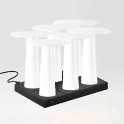 Outlet 6er Set Lix Mini LED Akkuleuchte inkl. Multi-Kontaktladestation Gastronomie|Terrassen