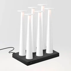New 6er Set Lix Skinny LED Akkuleuchte inkl. Multi-Kontaktladestation Hotellerie|Gastronomie