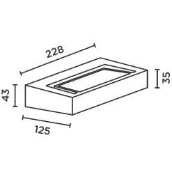 Online Gap X LED Außenwandleuchte Hauseingänge|Fassaden