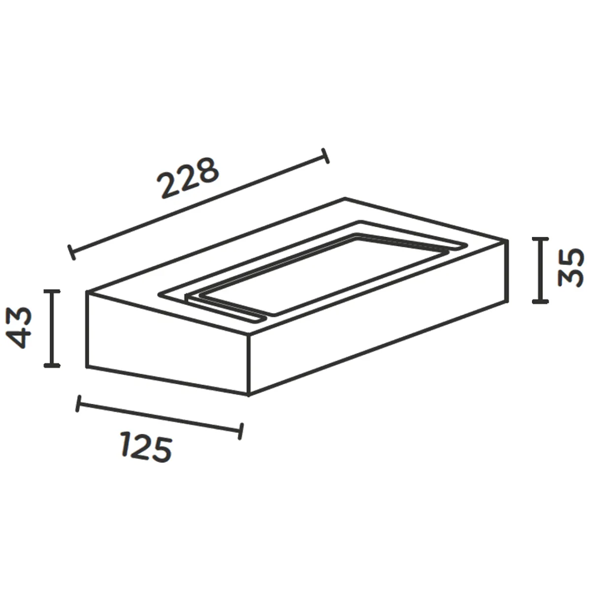 Online Gap X LED Außenwandleuchte Hauseingänge|Fassaden