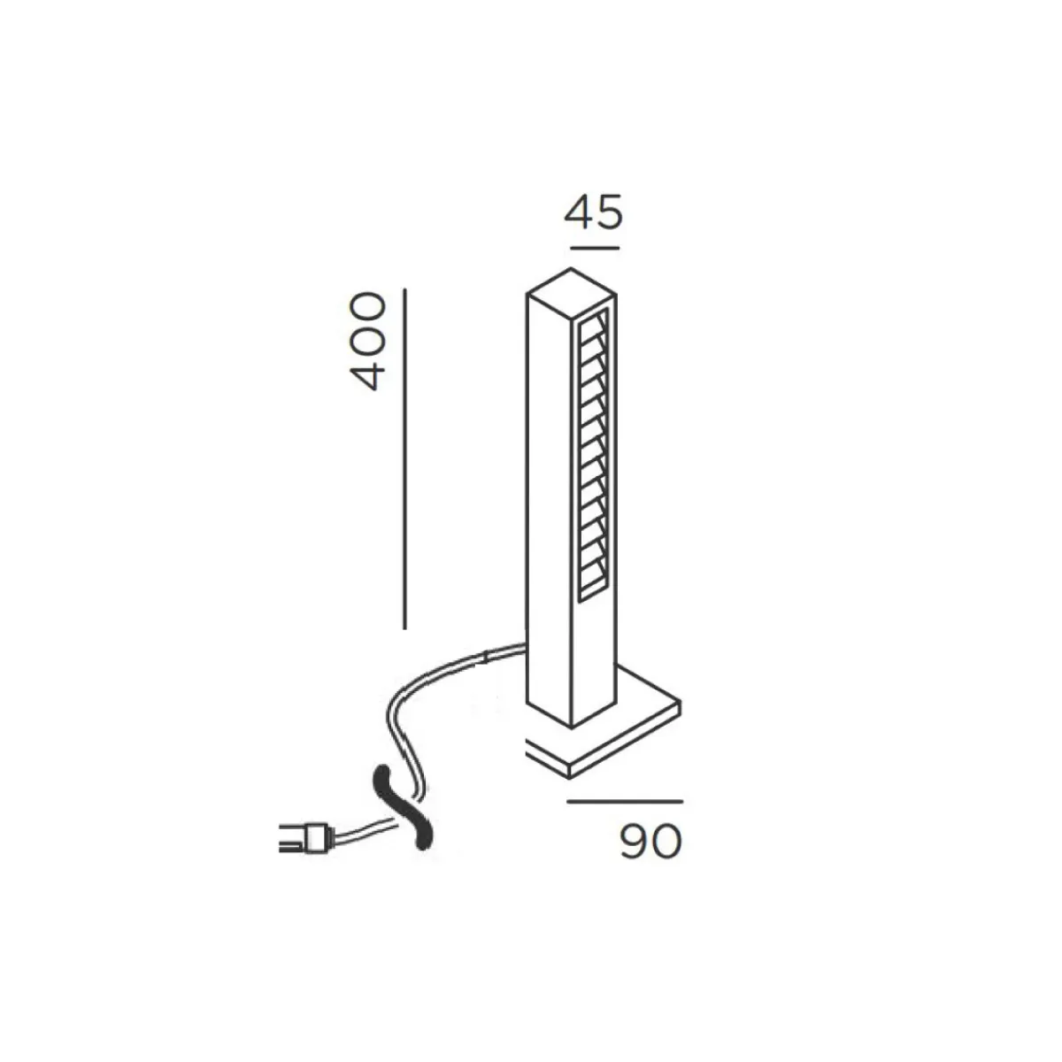 Outlet Lin Base LED Pollerleuchte Connect Wege/Zufahrten|Stehleuchten