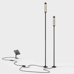 Sale Reed solar set 2 x LED Erdspießleuchte mit Solarpanel Wege/Zufahrten|Grünflächen