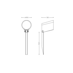 New Stic Spike LED Bodenleuchte / Spießstrahler Wege/Zufahrten|Grünflächen