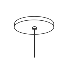 Best Baldachin für die Minimal LED Pendelleuchte Montagezubehör