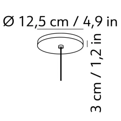 Best Baldachin für die Minimal LED Pendelleuchte Montagezubehör