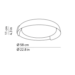Dala LED Deckenleuchte Hotellerie|Deckenleuchten