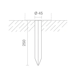 Outlet Edelstahl-Erdspieß Montagezubehör