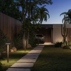 Keope Ground LED Akku-Solarleuchte mit Mast Wege/Zufahrten|Stehleuchten