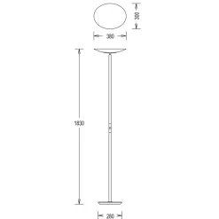 Sale Alma LED Deckenfluter Stehleuchten