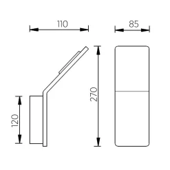 Outlet Ava LED Wandleuchte Wandleuchten|Flur