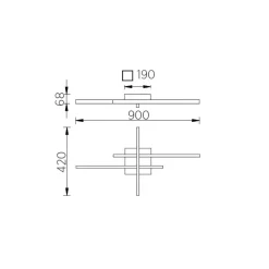 Hot Feli LED Deckenleuchte Deckenleuchten|Flur