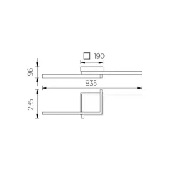 Best Frida-80 LED Deckenleuchte Flur|Deckenleuchten