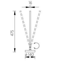 Kosma LED Tischleuchte Tischleuchten|Schlafzimmer