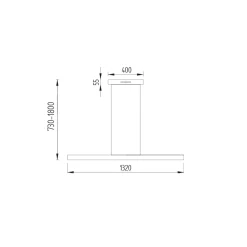 Hot Runa-132 LED Pendelleuchte, Rückläufer Pendelleuchten