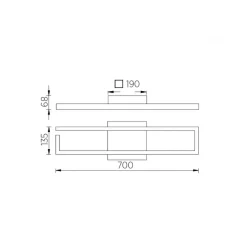 Best Yoko-R LED Deckenleuchte Deckenleuchten|Flur