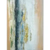 Clearance Ölbild Abstrakt in Beige, Weiß, Blau und Gold, 120 x 90 cm Bilder|Flur