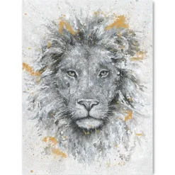 Discount Ölbild Löwenkopf, 120 x 90 cm Bilder|Flur