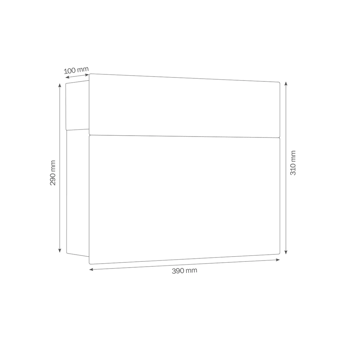 Outlet 3020/3021 Briefkasten Briefkästen & Paketboxen|Hausnummern & Briefkästen