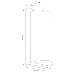 Hot 039 LED Wandleuchte Hauseingänge|Carports/Garagen