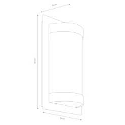 Online 060 LED Wandleuchte Hauseingänge|Bewegungsmelder