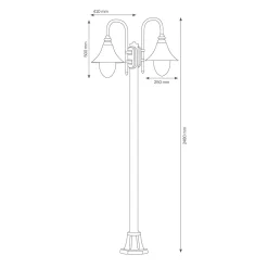 New 1077/1081 Mastleuchte Stehleuchten