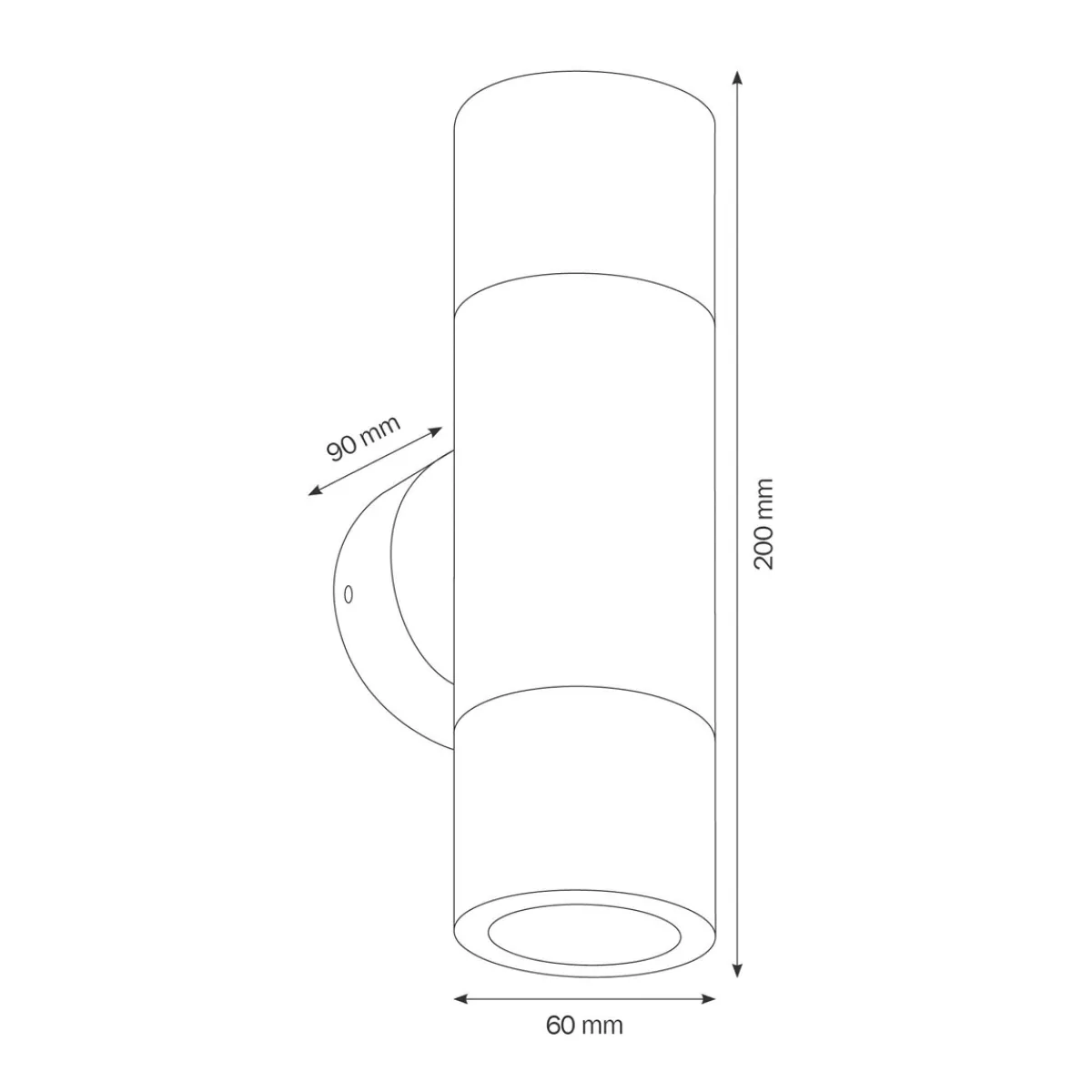 New 5121 Up & Down Wandleuchte Fassaden|Wandleuchten
