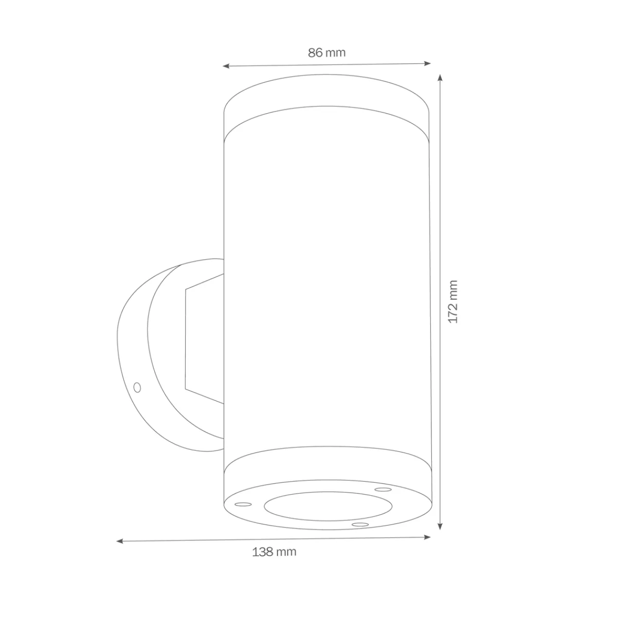 New 1066 Up & Down LED Wandleuchte Wandleuchten