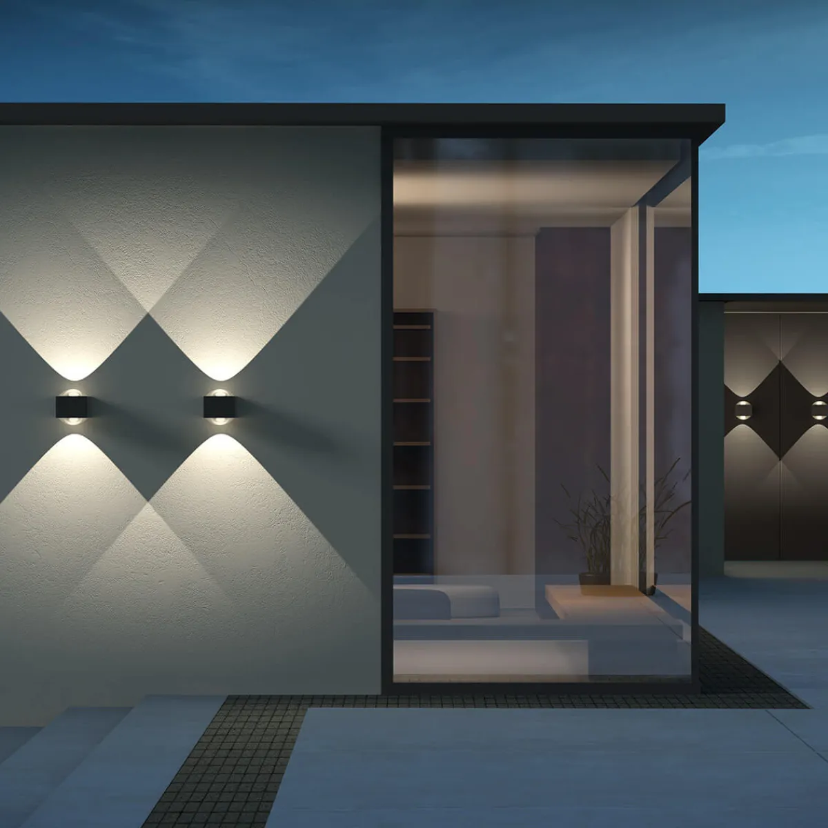 Online 5085 Up & Down LED Wandleuchte Hauseingänge|Fassaden