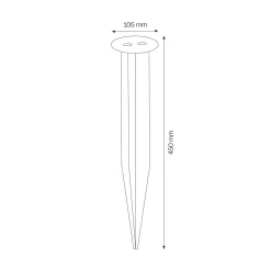 Best 096E Erdspieß Montagezubehör|Energie- & Steckdosensäulen