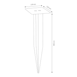 Clearance 099E Erdspieß Montagezubehör|Energie- & Steckdosensäulen